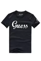 discount t-shirt guess hommes 2013 usa guess noir